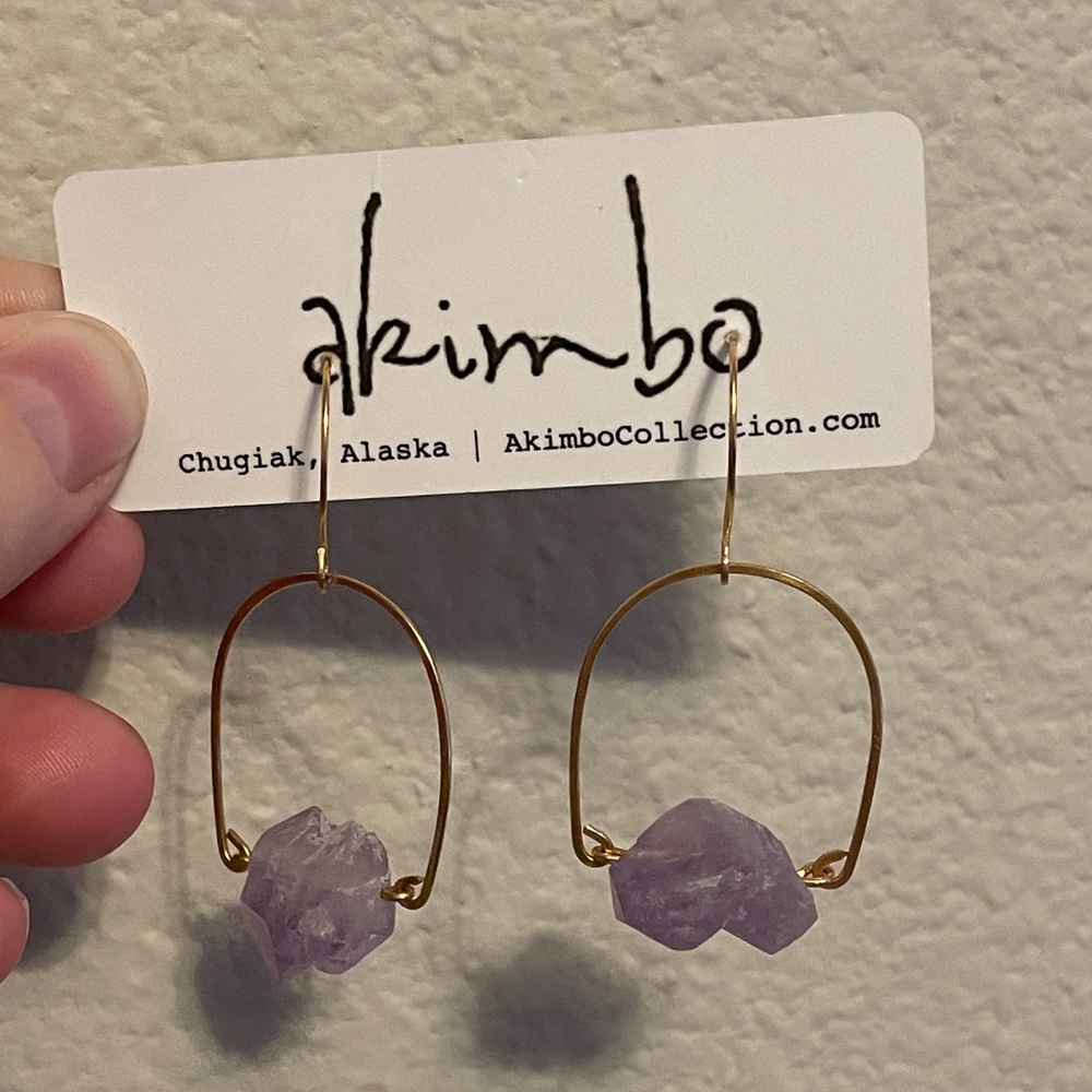 Amethyst earrings
